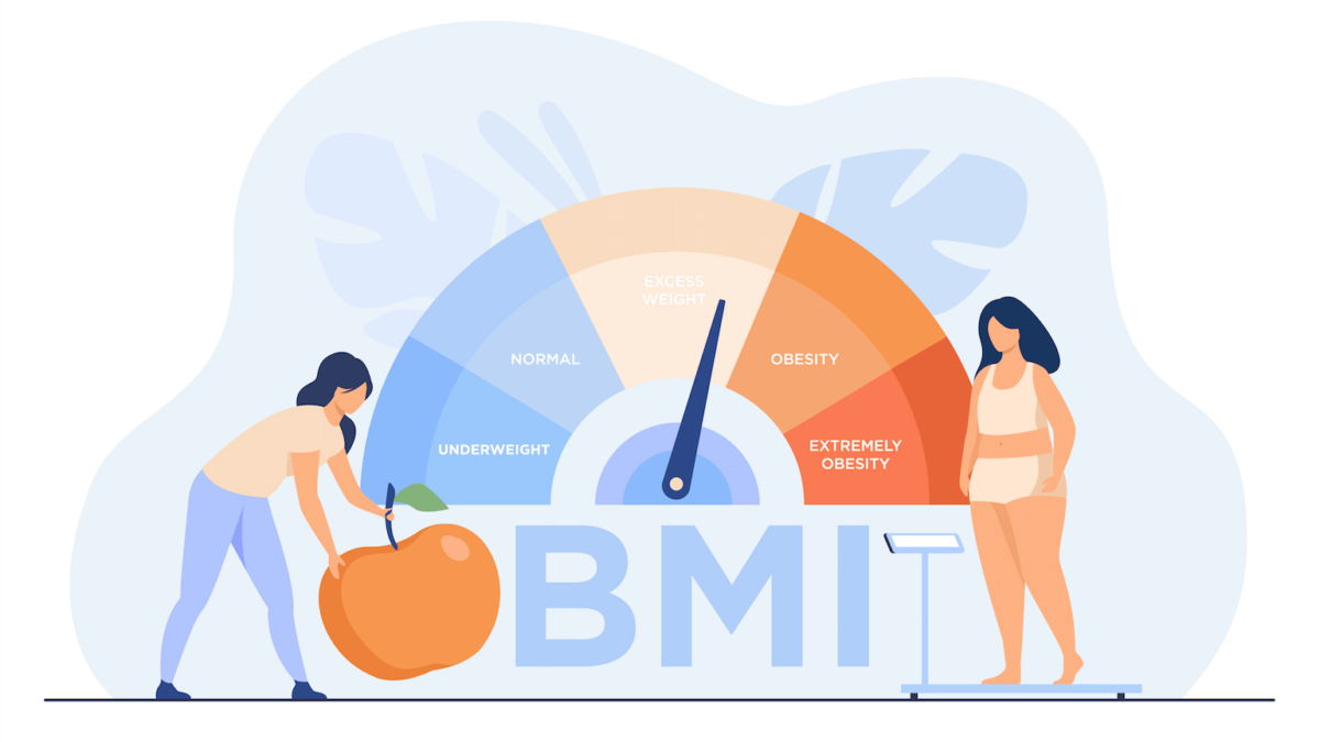two women on either side of BMI scale